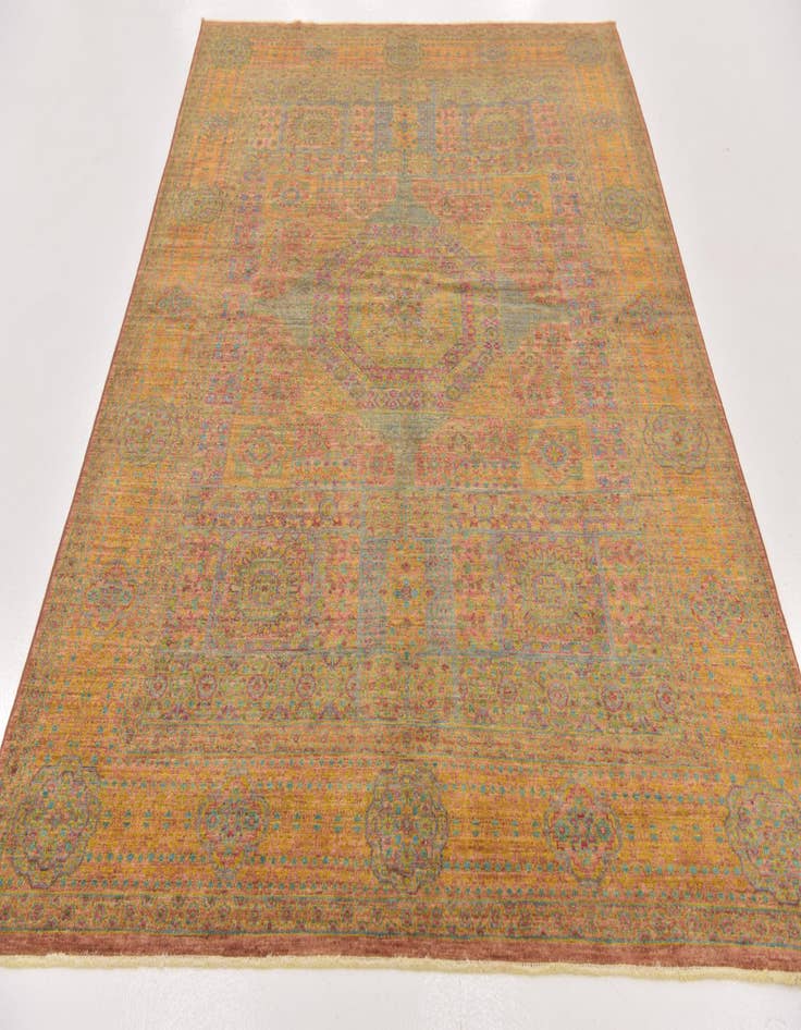 Detail image of  5' 6 x 7' 7  Hand Knotted Mamluk Ziegler Rug