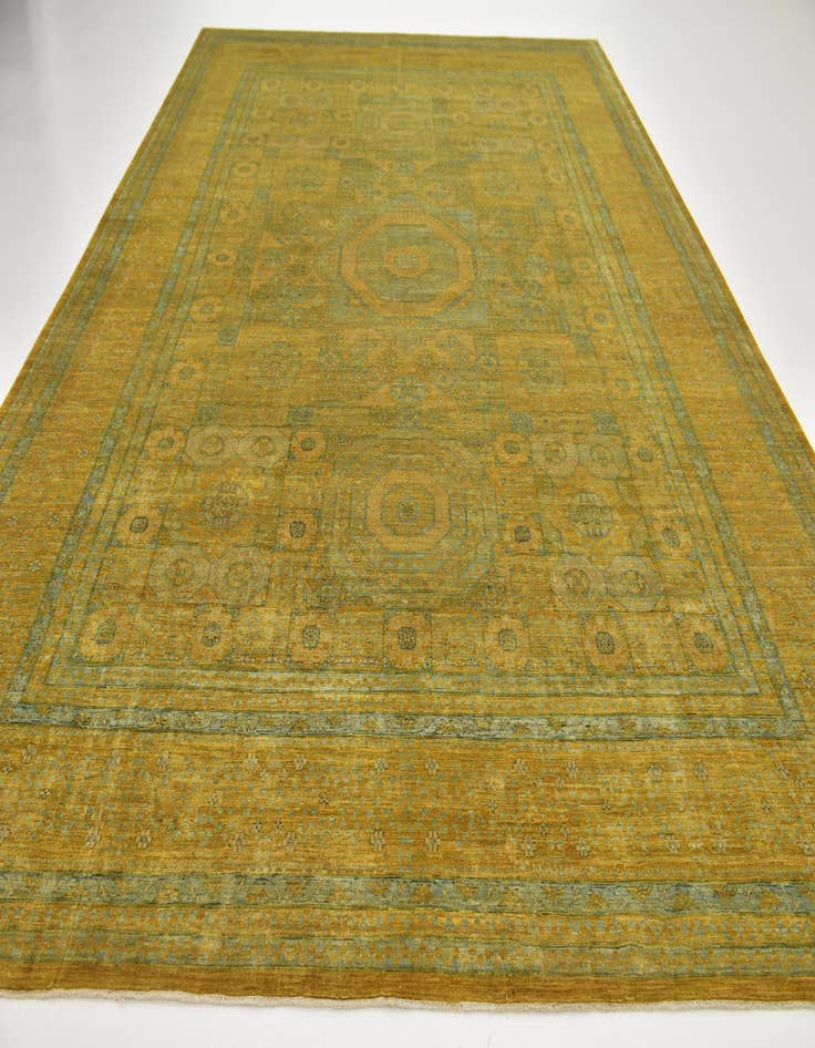 Detail image of  9' 10 x 14' 3  Hand Knotted Mamluk Ziegler Rug