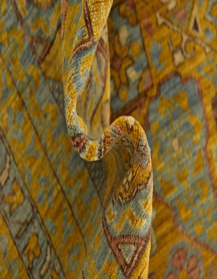 Detail image of  10' x 13' 8  Hand Knotted Mamluk Ziegler Oriental Rug