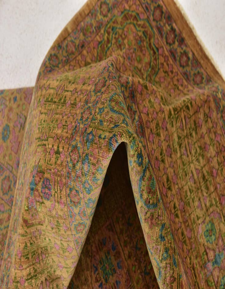 Detail image of  8' x 9' 9  Hand Knotted Mamluk Ziegler Oriental Rug