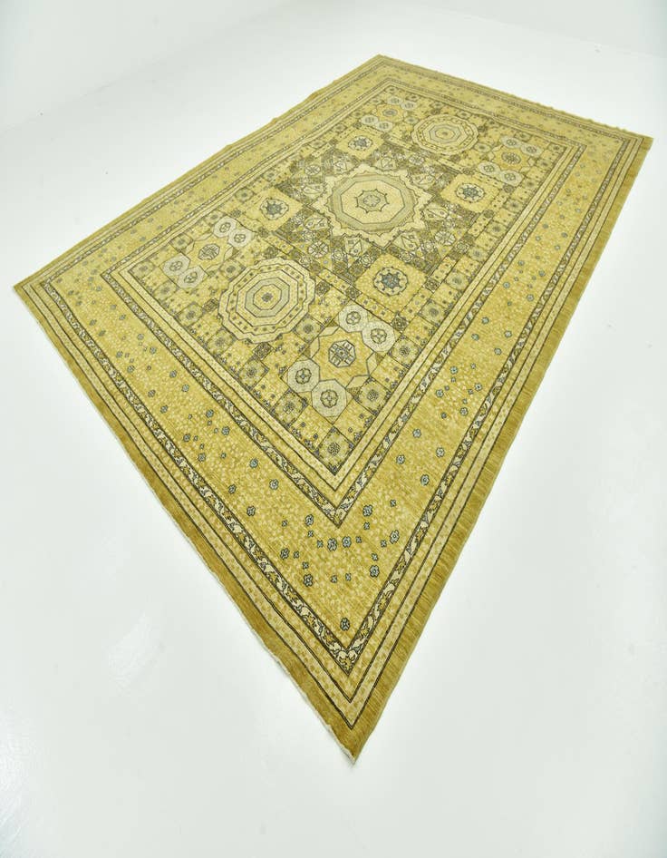 Detail image of  10' 2 x 14' 1  Hand Knotted Mamluk Ziegler Rug