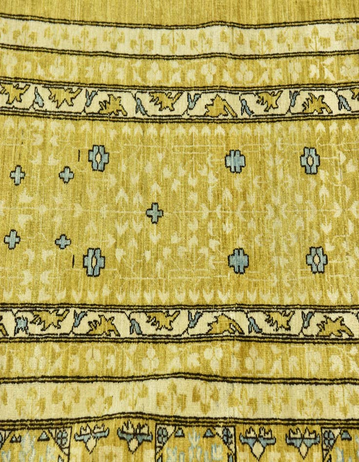 Detail image of  10' 2 x 14' 1  Hand Knotted Mamluk Ziegler Rug