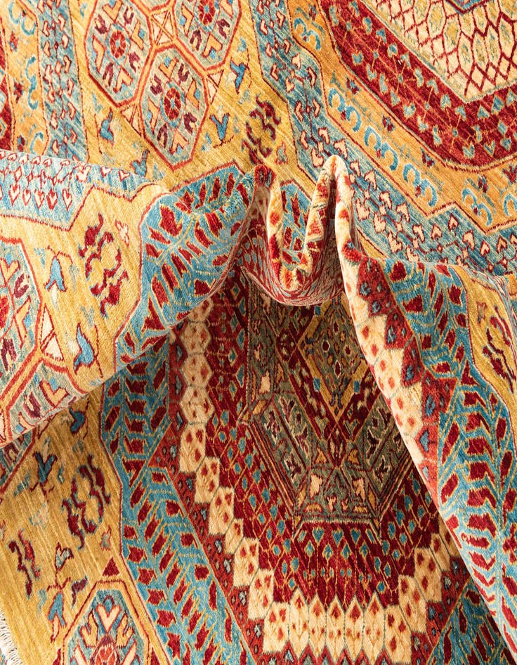 Detail image of  8' 5 x 11' 4  Hand Knotted Mamluk Ziegler Rug