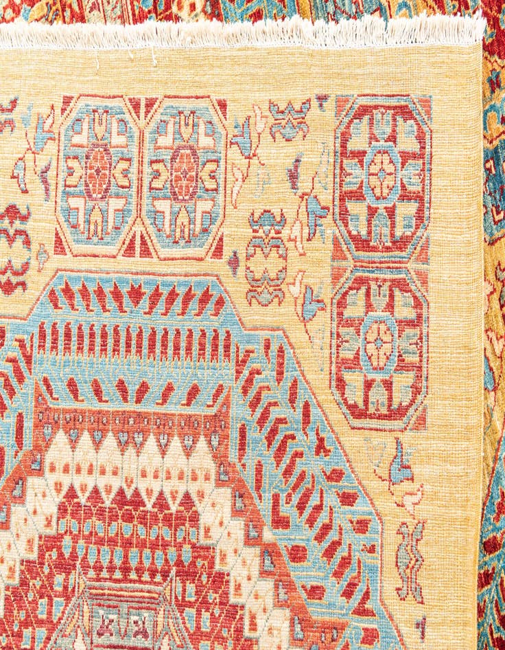 Detail image of  8' 5 x 11' 4  Hand Knotted Mamluk Ziegler Rug