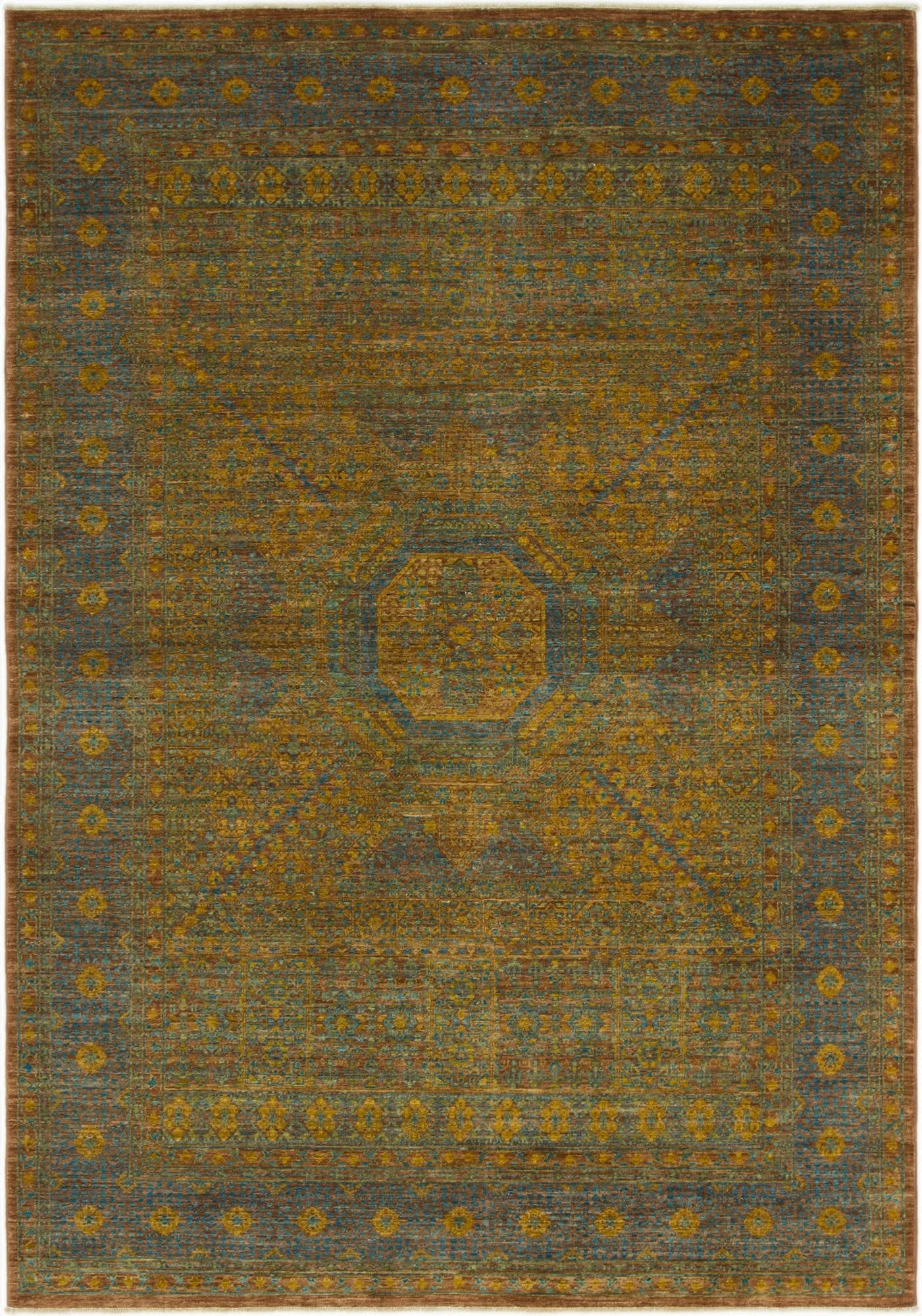  5' 6 x 7' 9  Hand Knotted Mamluk Ziegler Oriental Rug