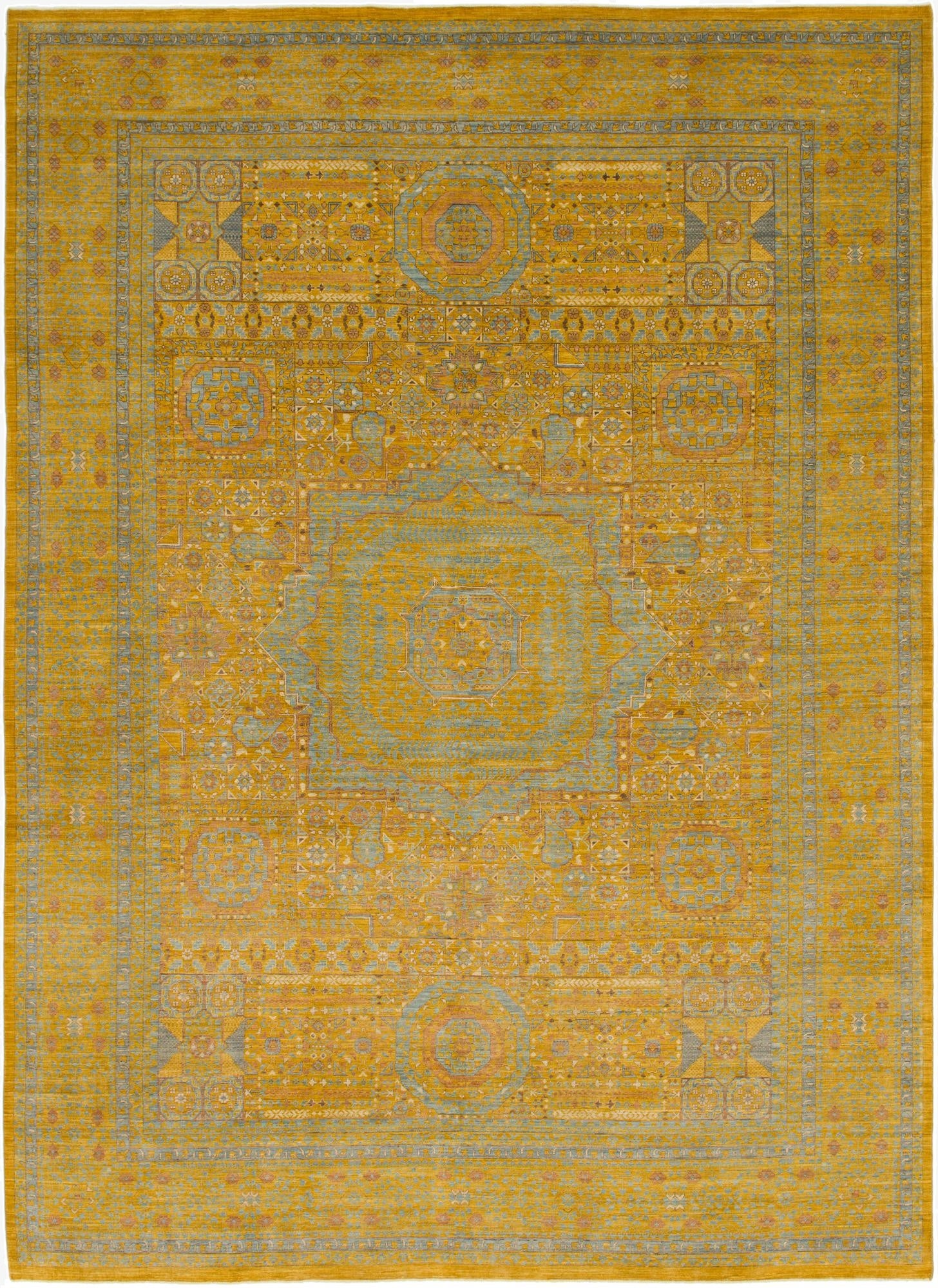  10' x 13' 8  Hand Knotted Mamluk Ziegler Oriental Rug