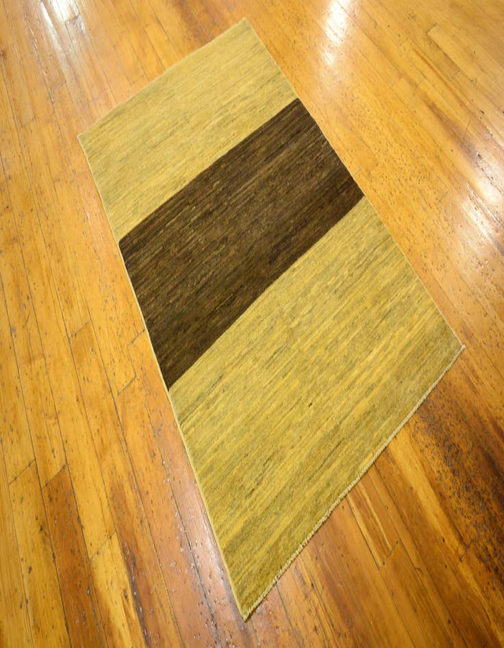 Detail image of  3' 2 x 4' 9  Hand Knotted Modern Ziegler Oriental Rug