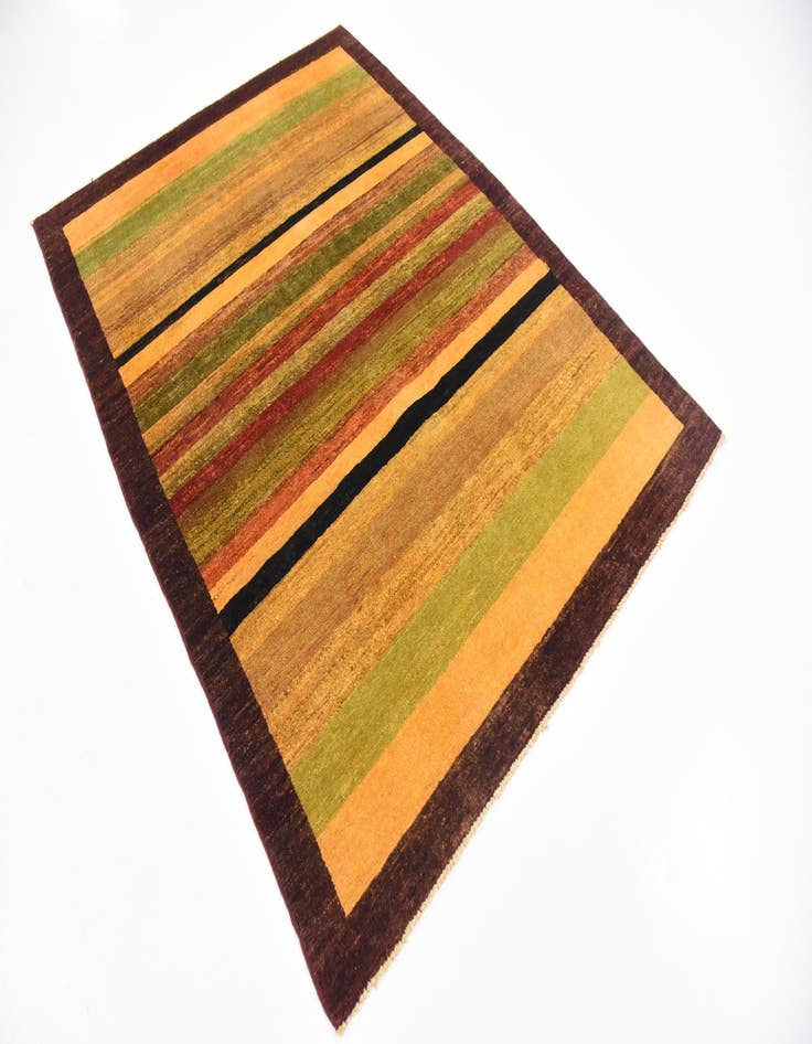 Detail image of  4' 4 x 6'  Hand Knotted Modern Ziegler Rug