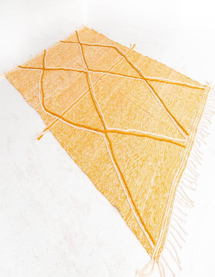 Detail image of  6' 6 x 9' 7  Hand Knotted Moroccan Wool Rug