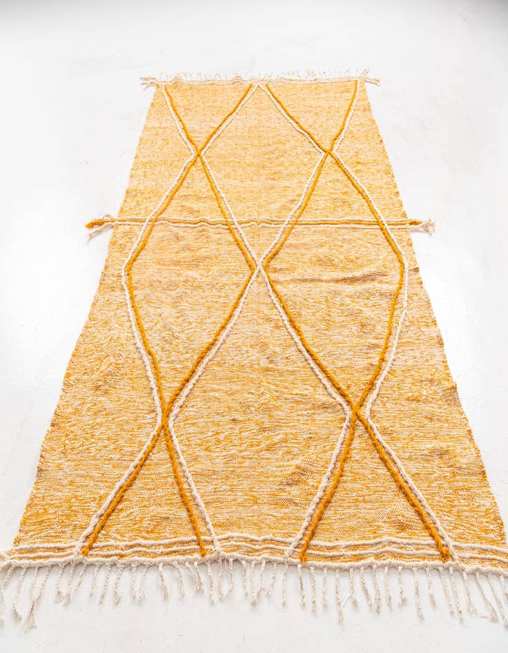 Detail image of  6' 6 x 9' 7  Hand Knotted Moroccan Wool Rug