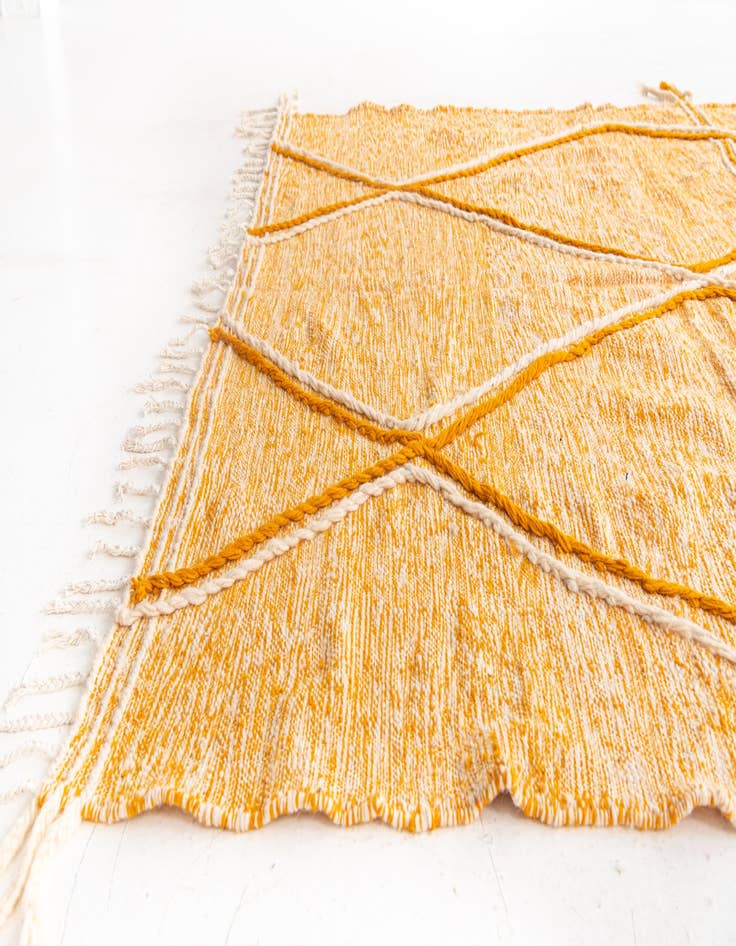 Detail image of  6' 6 x 9' 7  Hand Knotted Moroccan Wool Rug