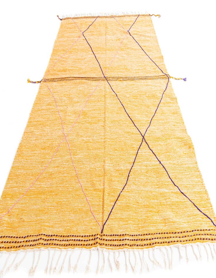 Detail image of  6' 8 x 10' 8  Hand Knotted Moroccan Wool Rug