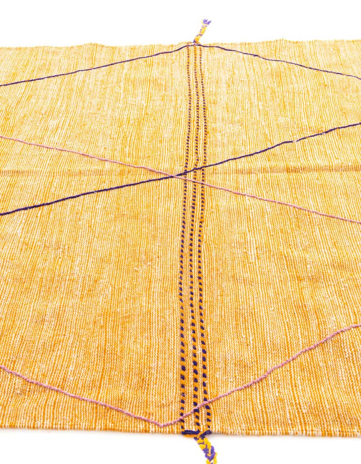 Detail image of  6' 8 x 10' 8  Hand Knotted Moroccan Wool Rug