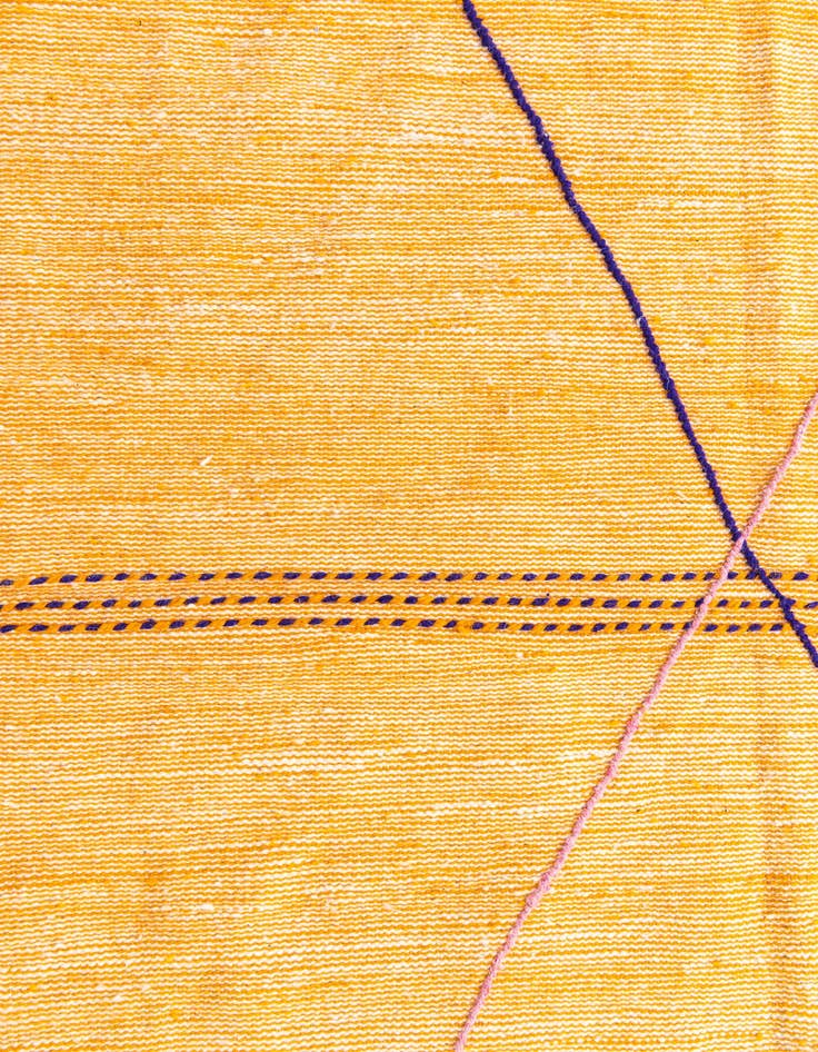 Detail image of  6' 8 x 10' 8  Hand Knotted Moroccan Wool Rug