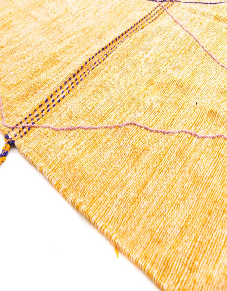 Detail image of  6' 8 x 10' 8  Hand Knotted Moroccan Wool Rug