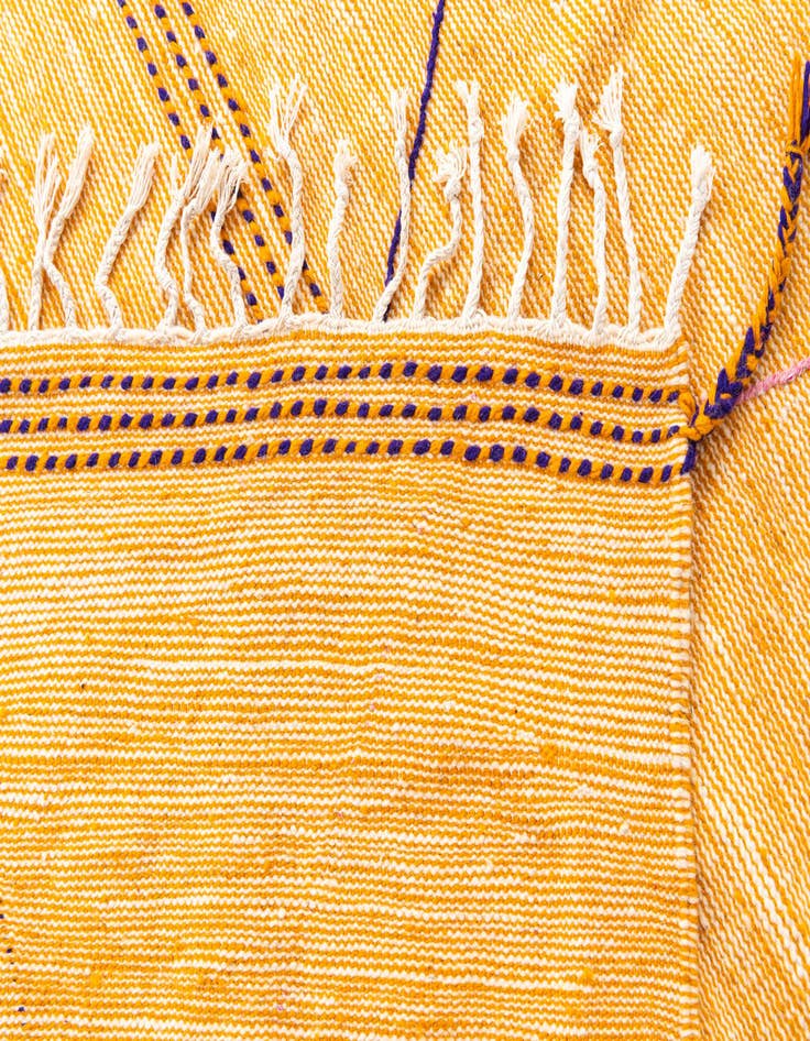 Detail image of  6' 8 x 10' 8  Hand Knotted Moroccan Wool Rug