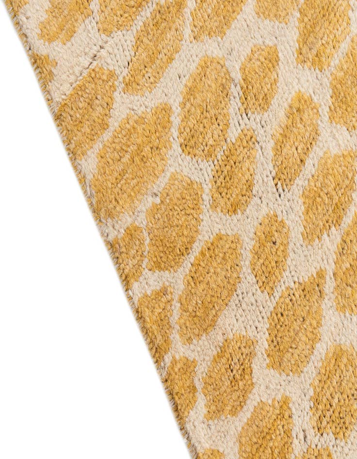 Detail image of  5' 1 x 8'  Hand Knotted Moroccan Wool Rug