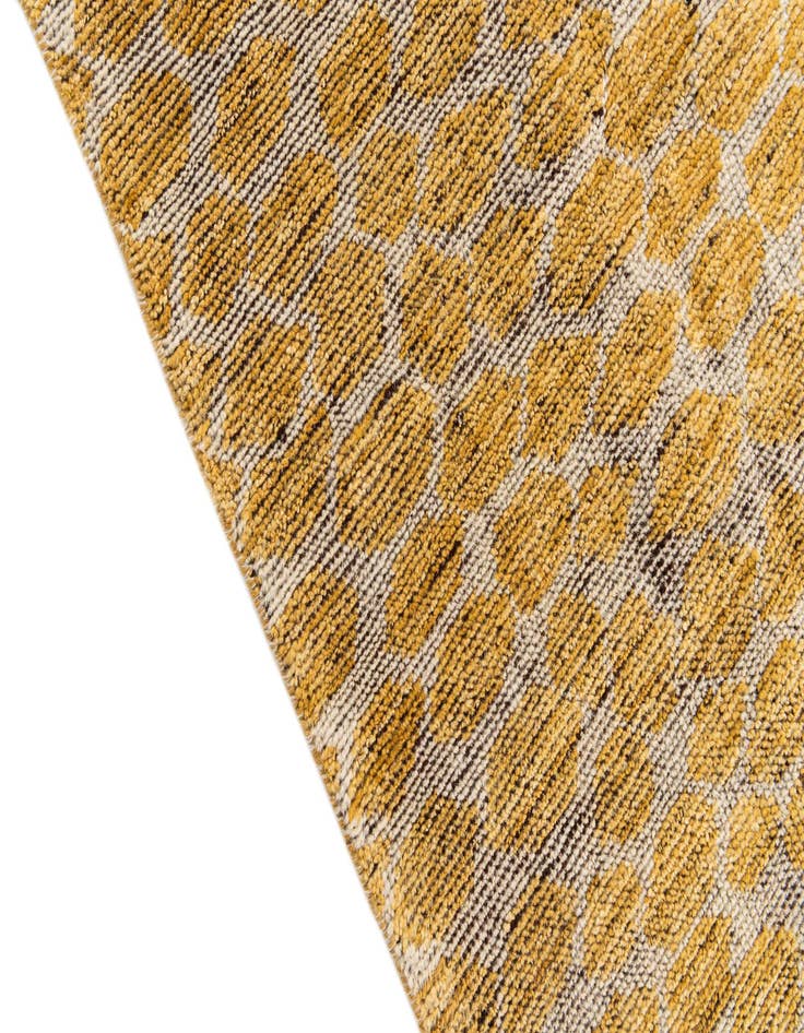 Detail image of  6' 1 x 9' 1  Hand Knotted Moroccan Wool Rug