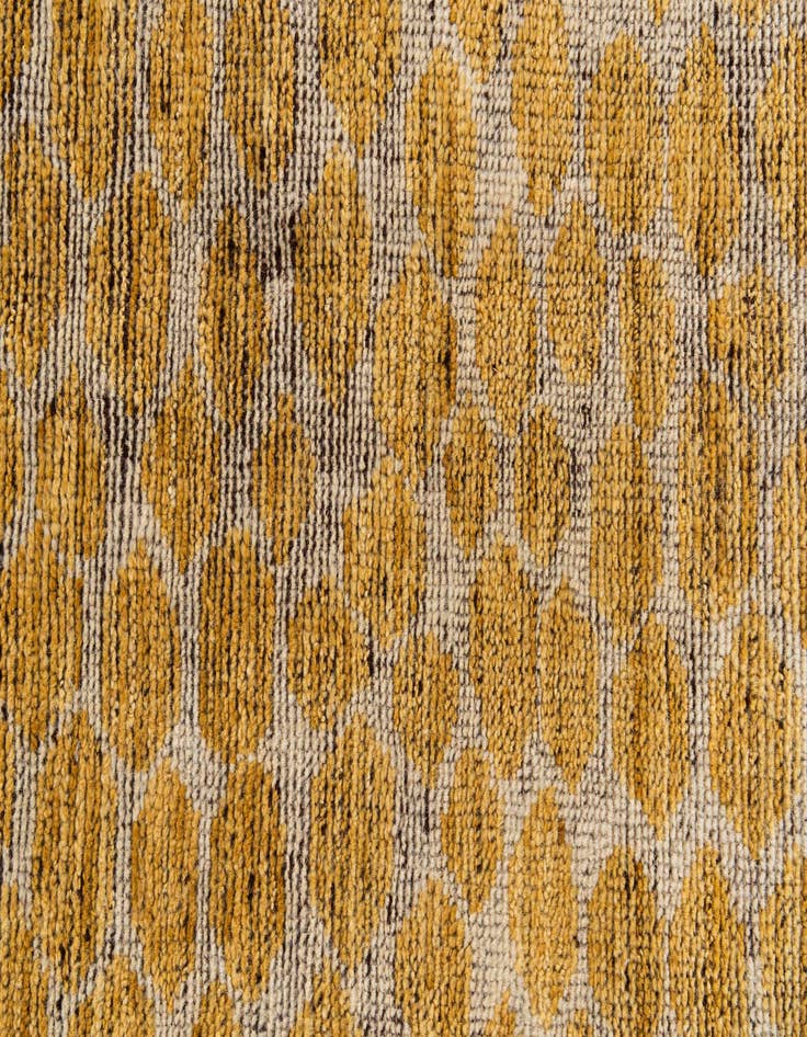 Detail image of  6' 1 x 9' 1  Hand Knotted Moroccan Wool Rug