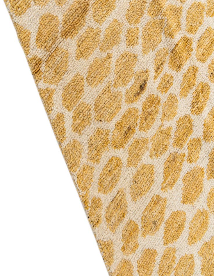 Detail image of  6' 2 x 9' 2  Hand Knotted Moroccan Wool Rug