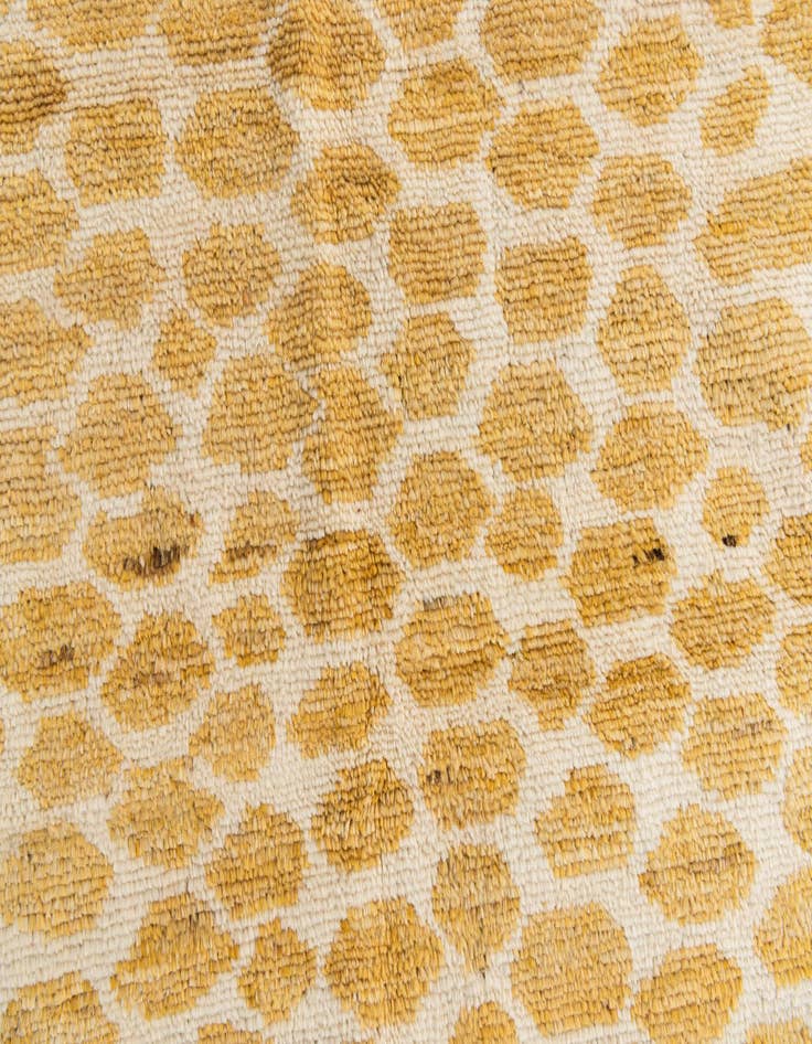 Detail image of  6' 2 x 9' 2  Hand Knotted Moroccan Wool Rug