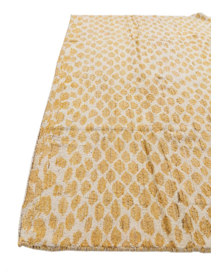 Detail image of  6' 1 x 9' 3  Hand Knotted Moroccan Wool Rug