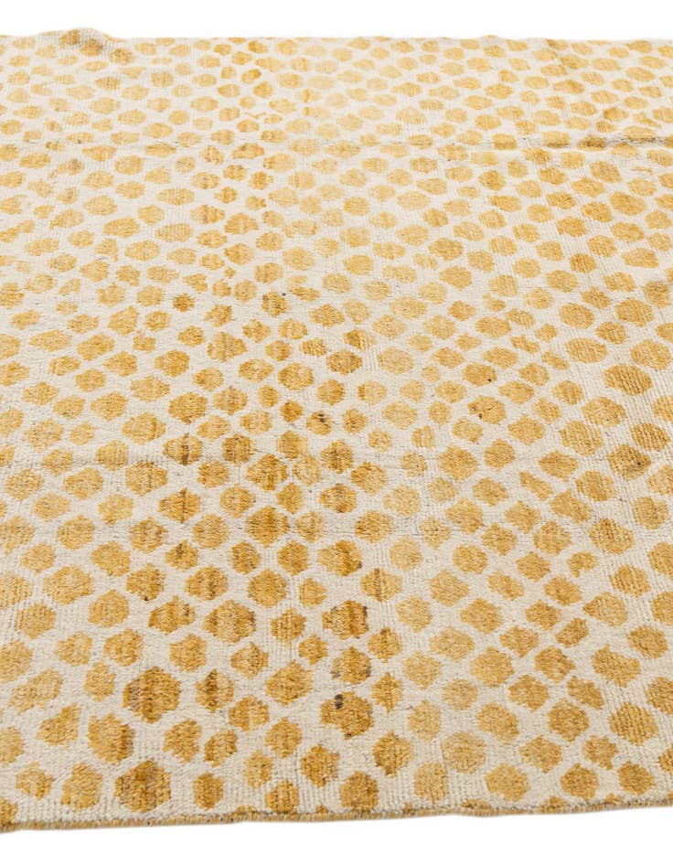 Detail image of  6' 1 x 9' 3  Hand Knotted Moroccan Wool Rug