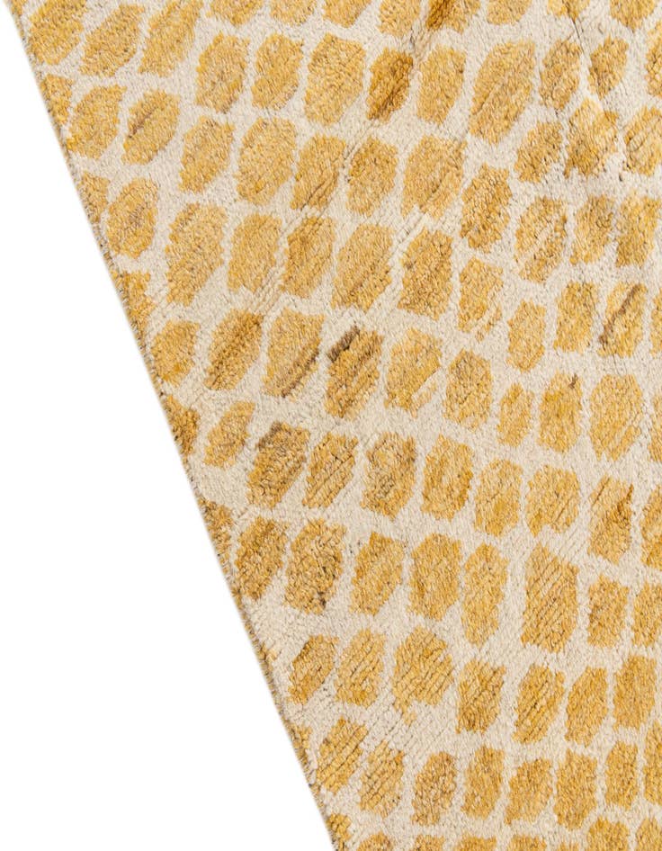 Detail image of  6' 1 x 9' 3  Hand Knotted Moroccan Wool Rug