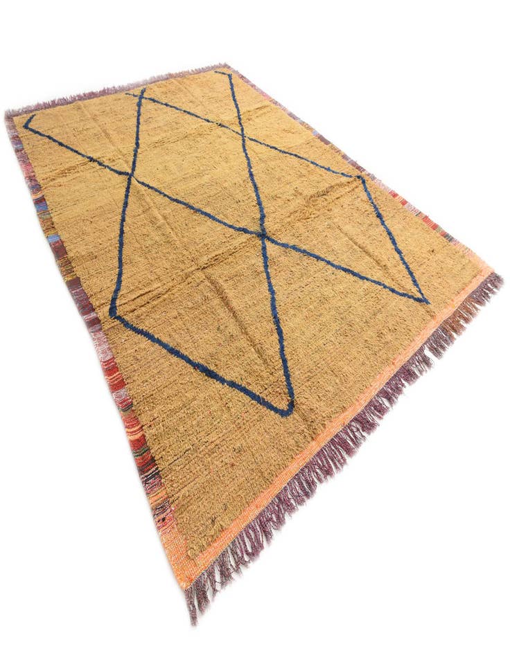 Detail image of  9' 2 x 11' 10  Hand Knotted Moroccan Wool Rug