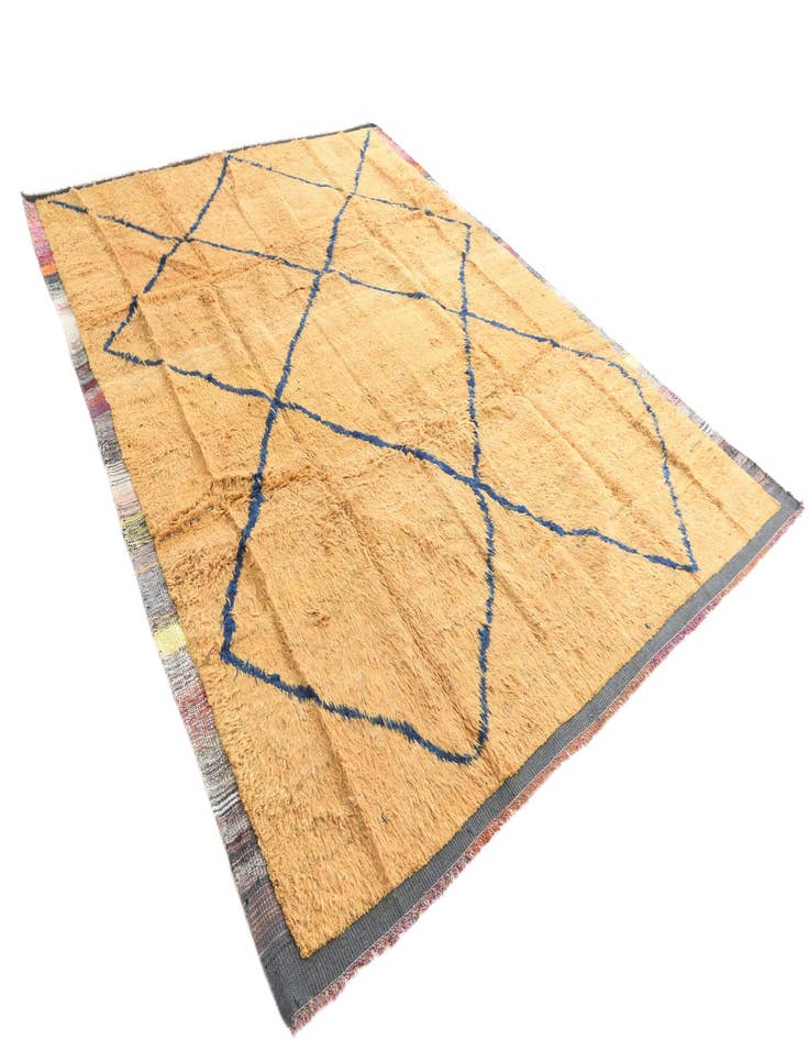 Detail image of  8' 9 x 12' 2  Hand Knotted Moroccan Wool Rug