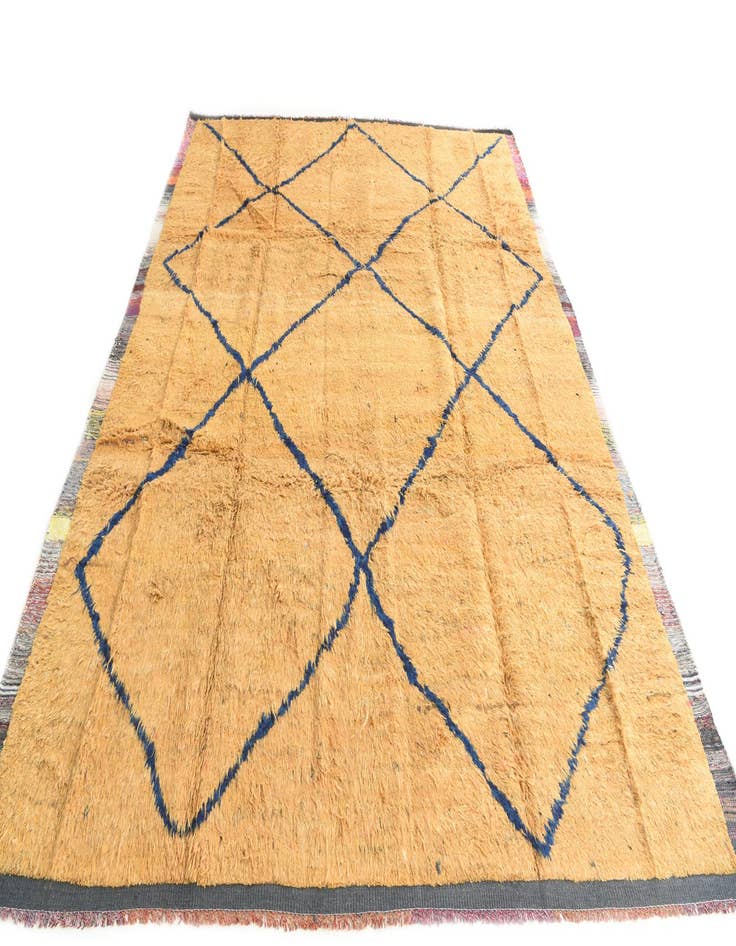 Detail image of  8' 9 x 12' 2  Hand Knotted Moroccan Wool Rug