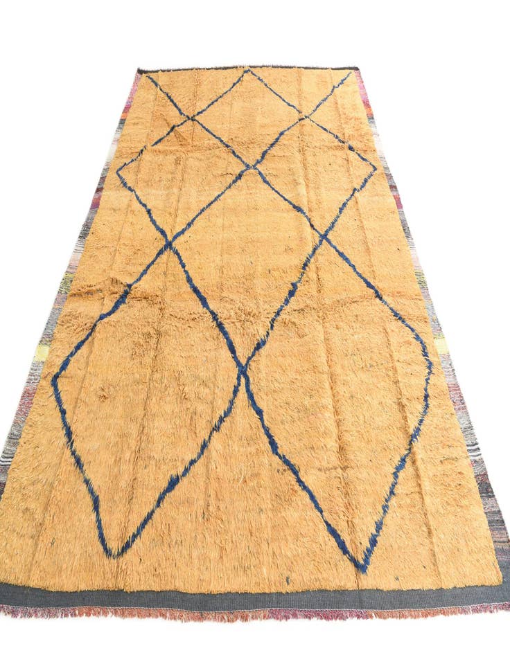 Detail image of  8' 9 x 12' 2  Hand Knotted Moroccan Wool Rug