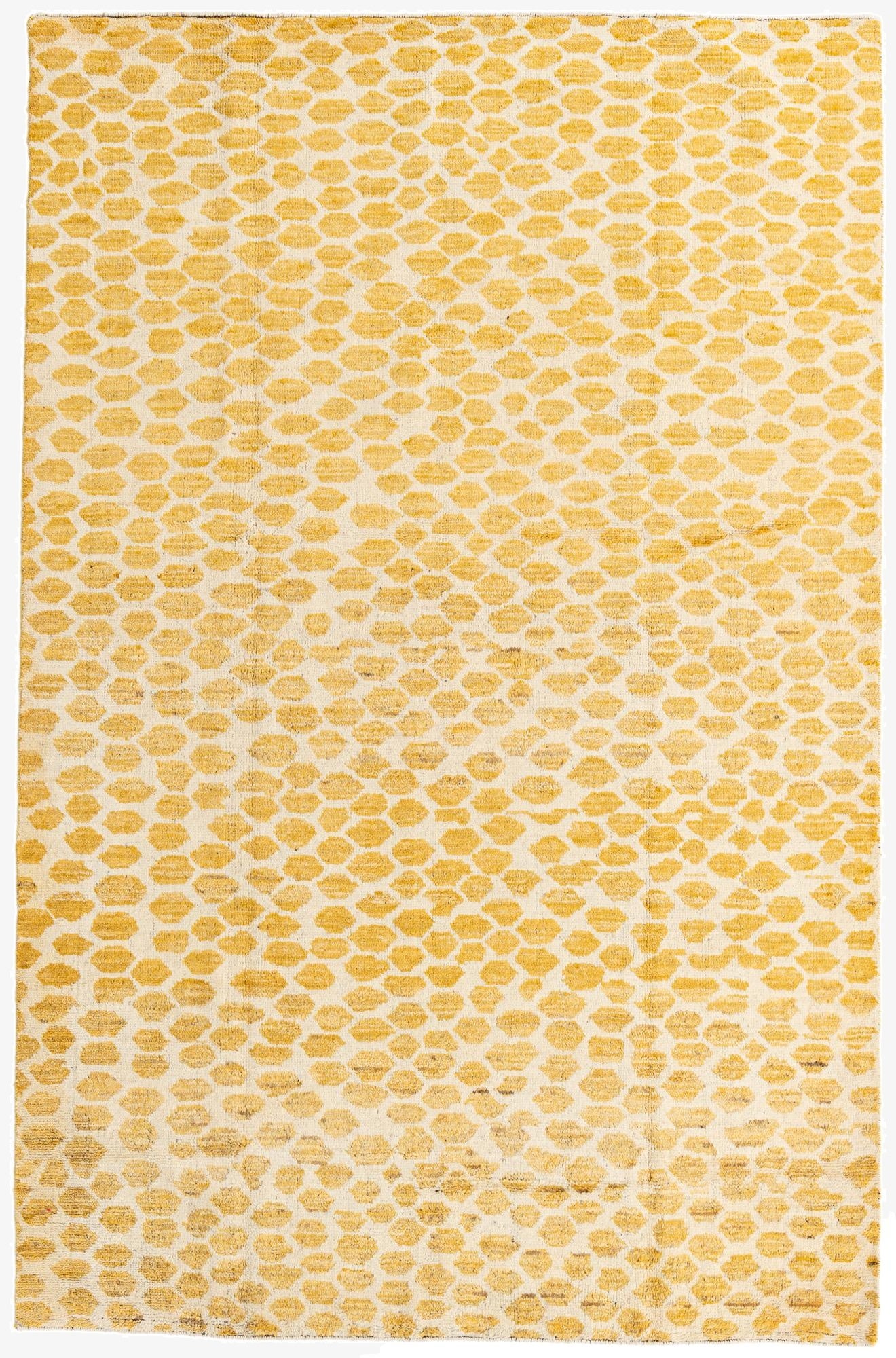  6' x 9' 3  Hand Knotted Moroccan Wool Rug