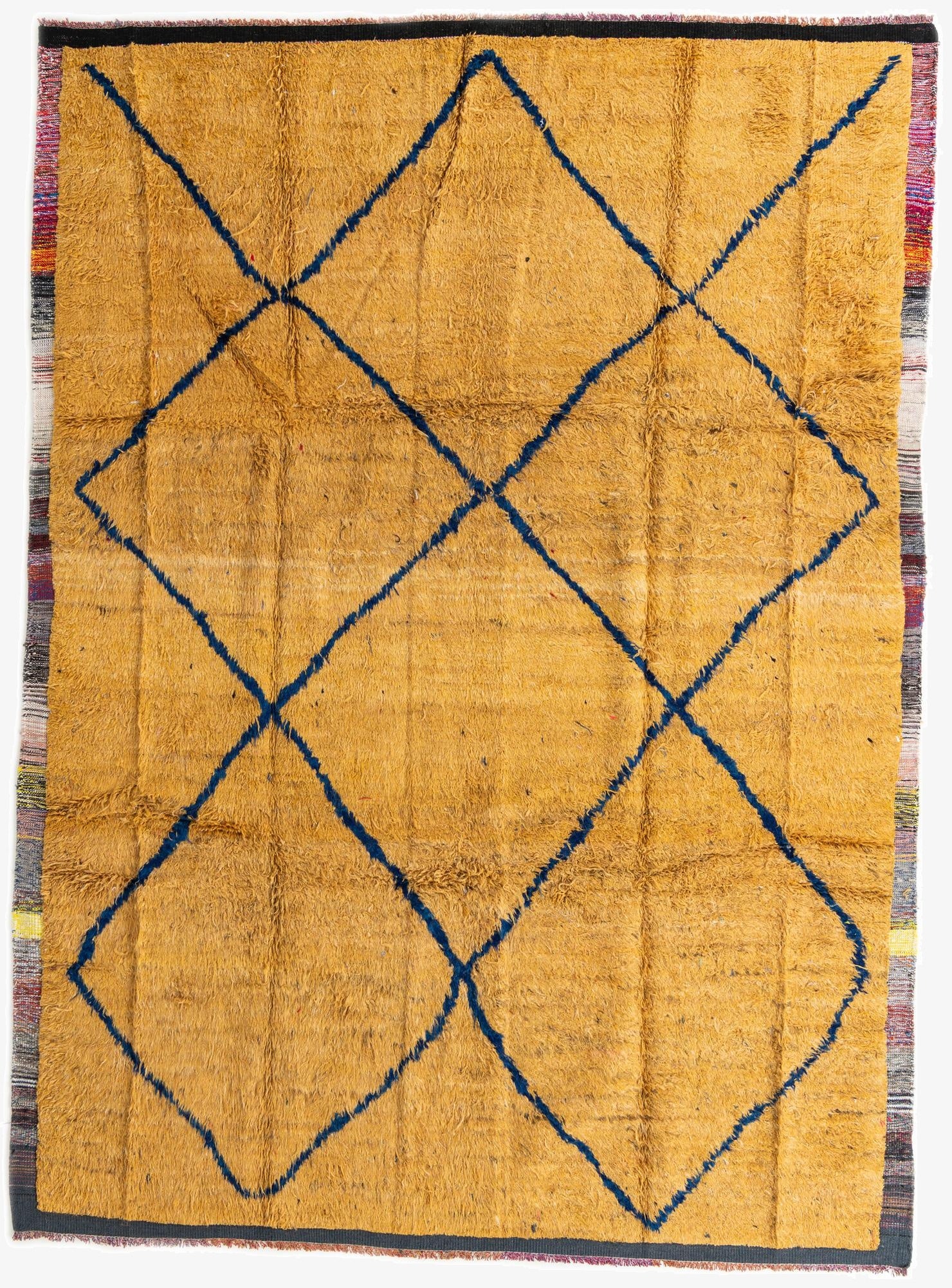  8' 9 x 12' 2  Hand Knotted Moroccan Wool Rug