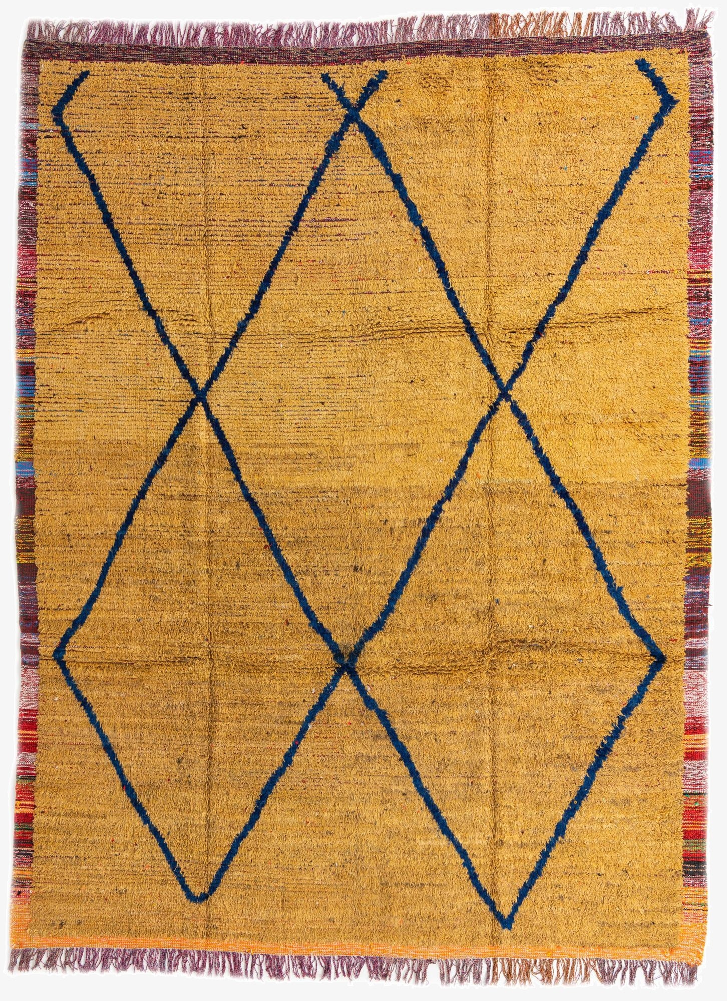  9' 2 x 11' 10  Hand Knotted Moroccan Wool Rug