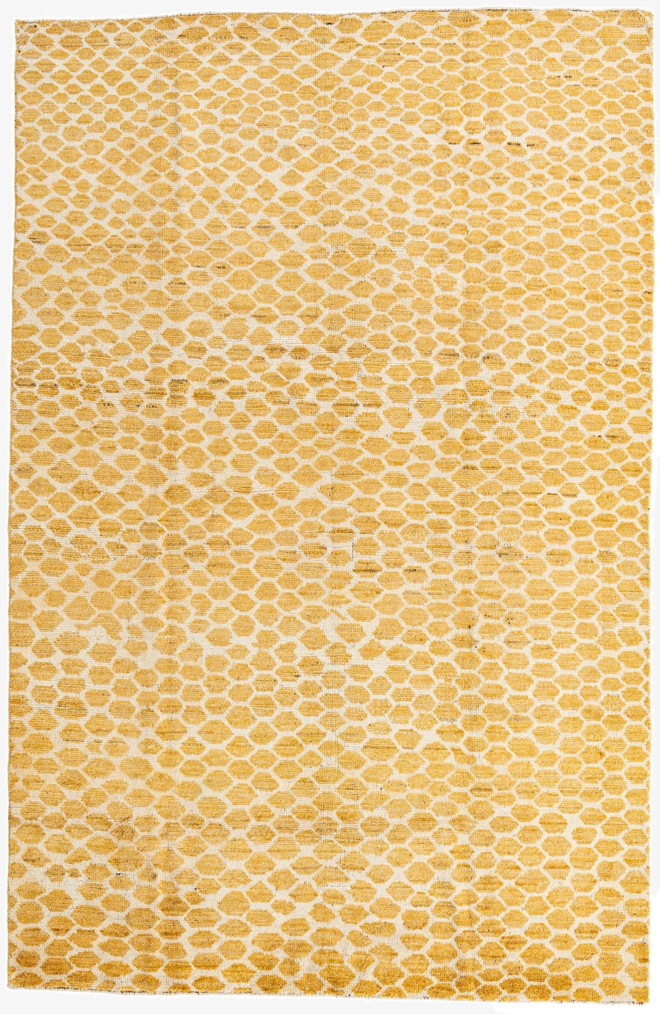  6' x 9' 3  Hand Knotted Moroccan Wool Rug