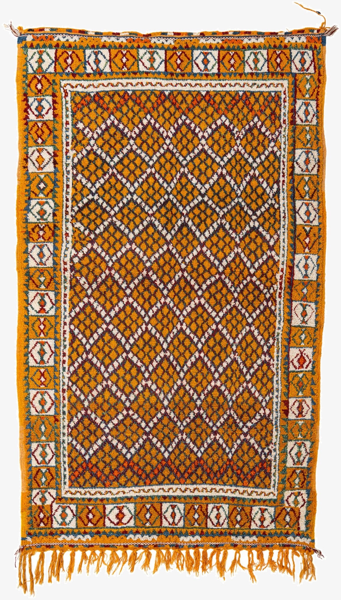  5' 4 x 9'  Hand Knotted Moroccan Oriental Wool Rug