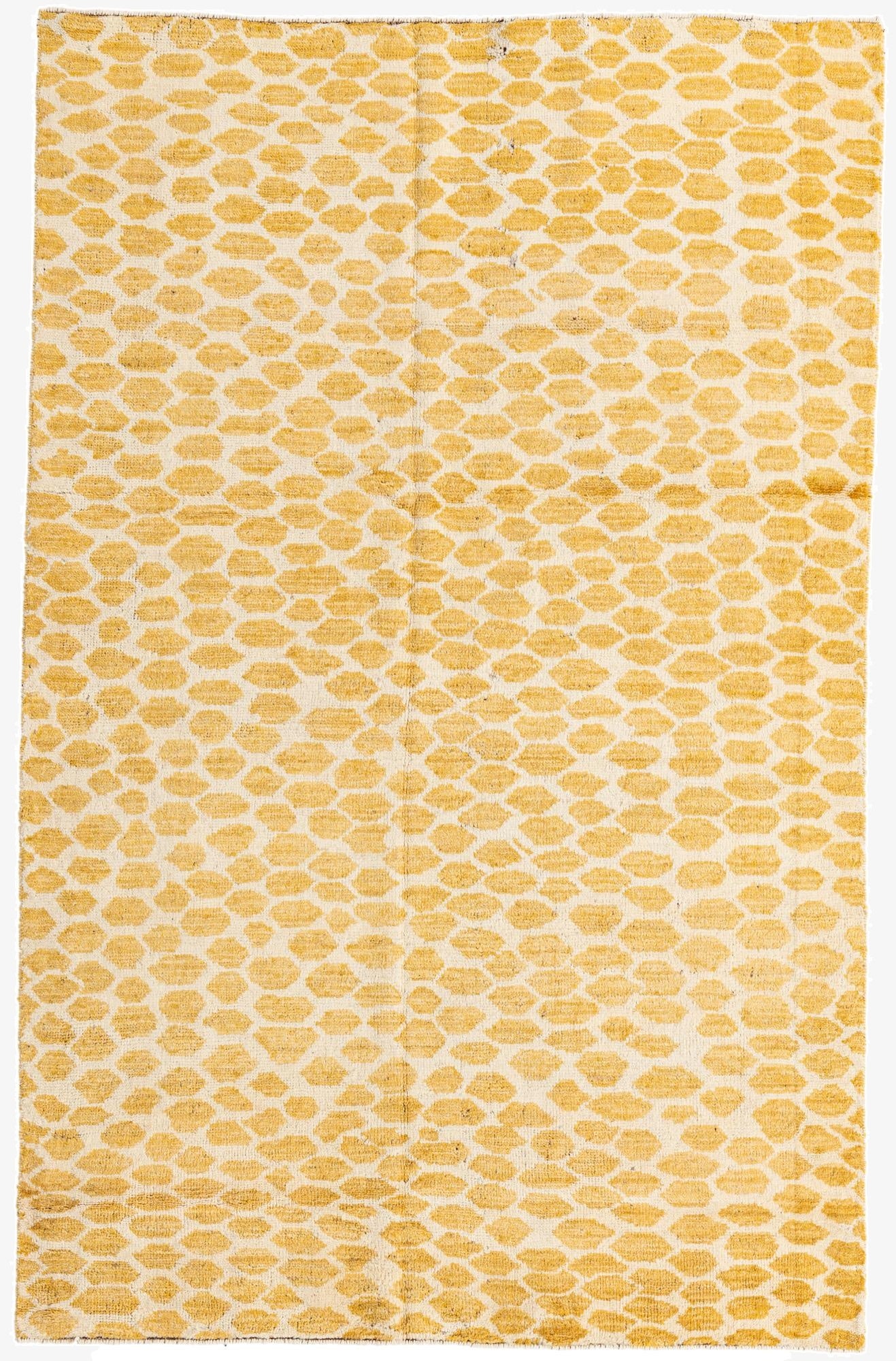  5' 1 x 8'  Hand Knotted Moroccan Wool Rug