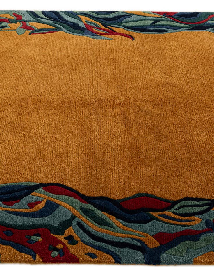 Detail image of  4' 11 x 6' 3  Hand Knotted Nepal Wool Rug