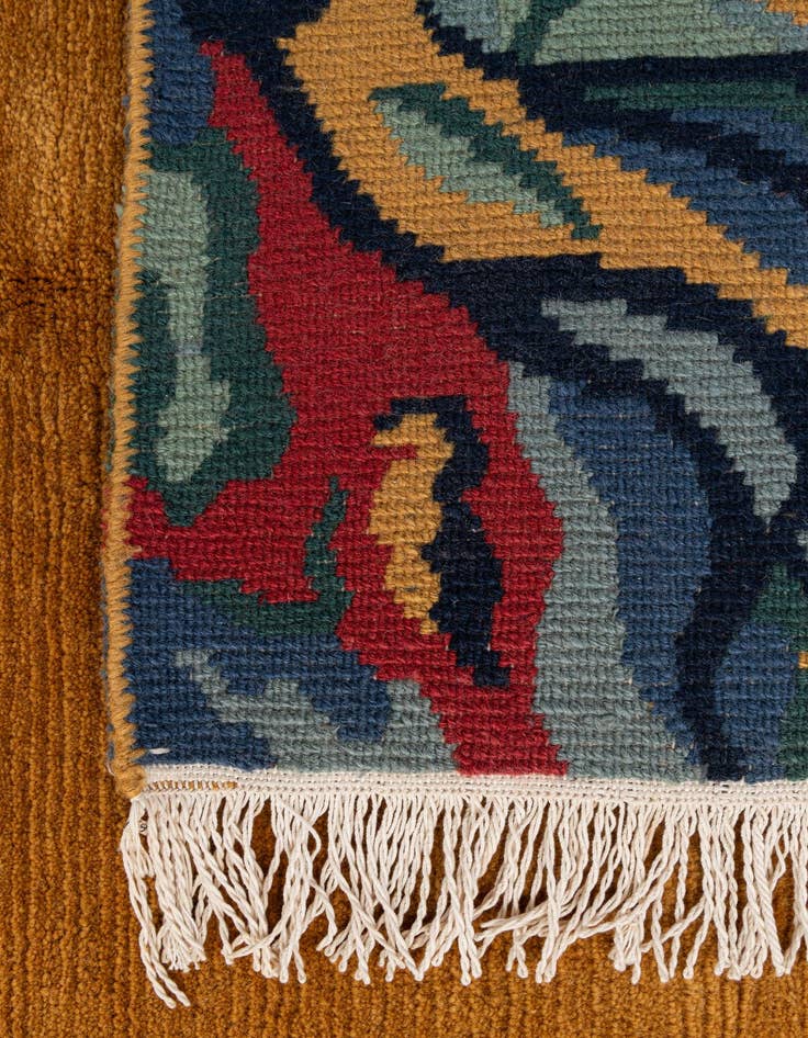 Detail image of  4' 11 x 6' 3  Hand Knotted Nepal Wool Rug