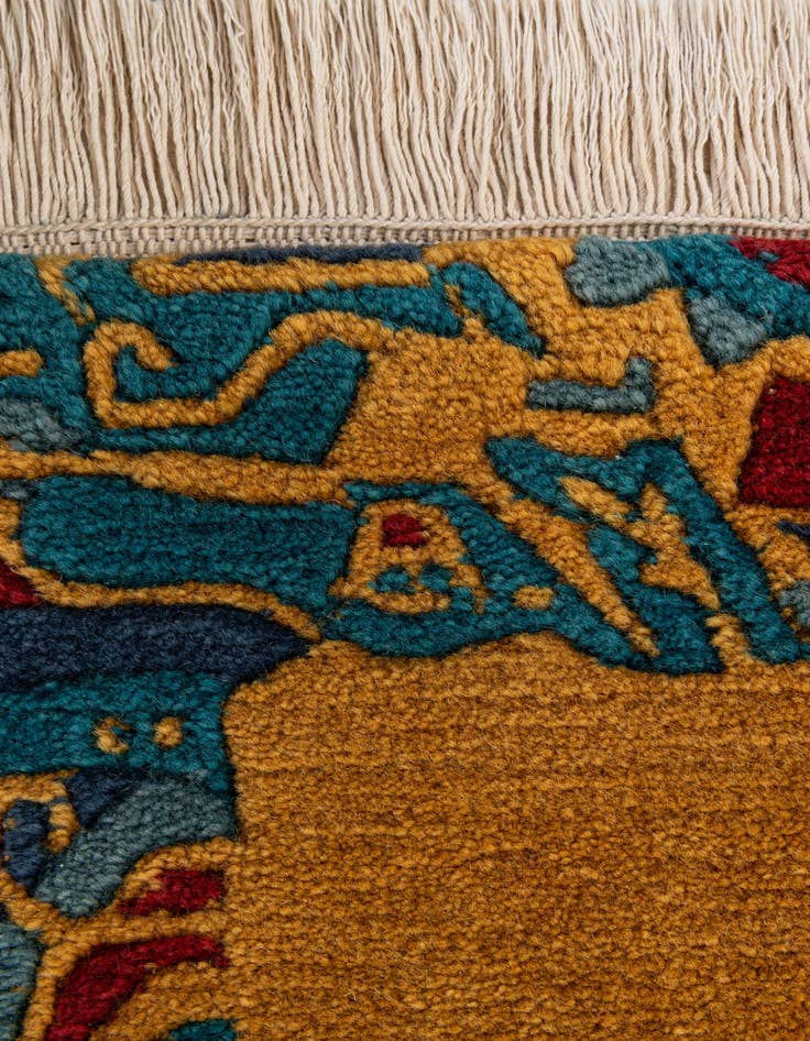 Detail image of  2' 5 x 4' 8  Hand Knotted Nepal Wool Rug