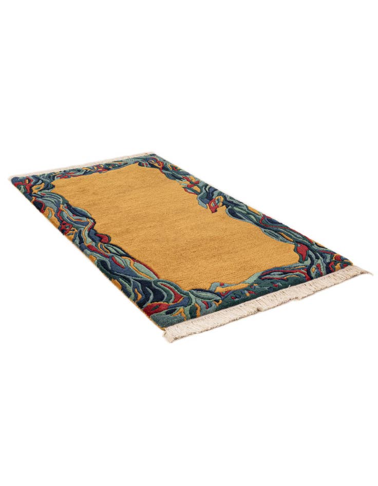 Detail image of  2' 6 x 4' 7  Hand Knotted Nepal Wool Rug