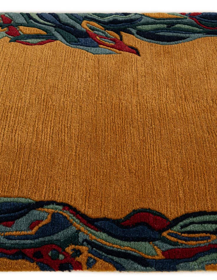 Detail image of  2' 6 x 4' 7  Hand Knotted Nepal Wool Rug