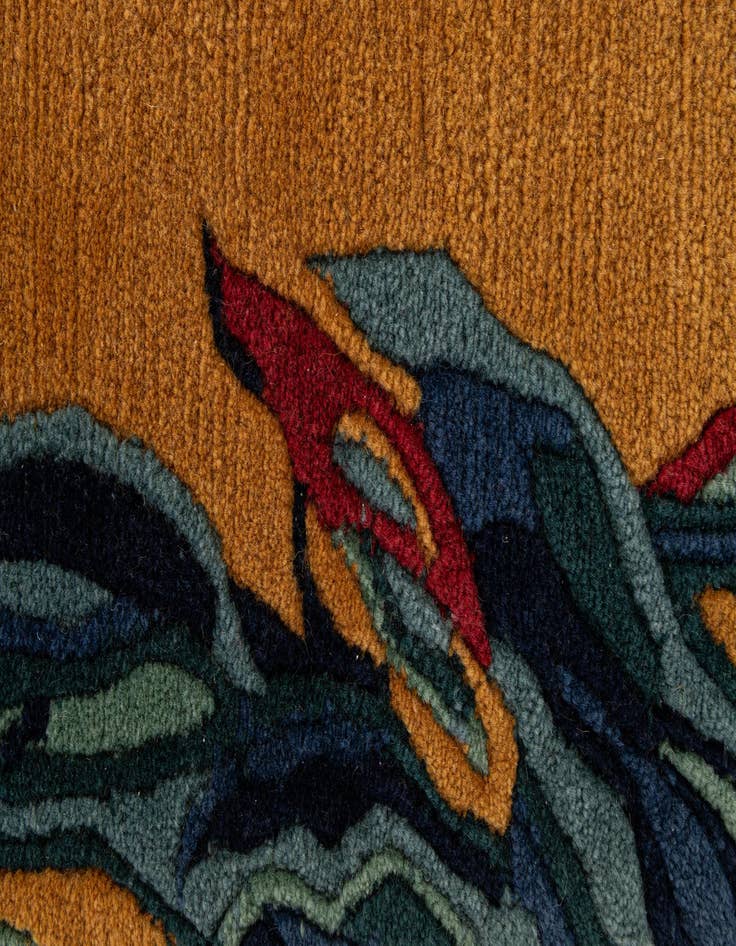 Detail image of  2' 6 x 4' 7  Hand Knotted Nepal Wool Rug