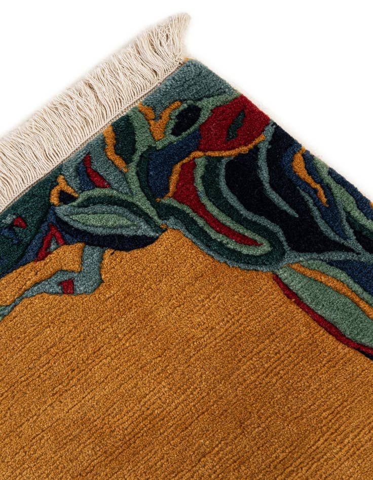 Detail image of  2' 6 x 4' 7  Hand Knotted Nepal Wool Rug