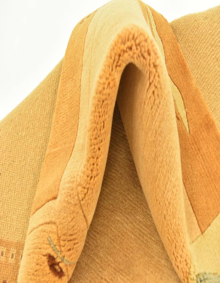 Detail image of  4' 9 x 6' 6  Hand Knotted Nepal Wool Rug