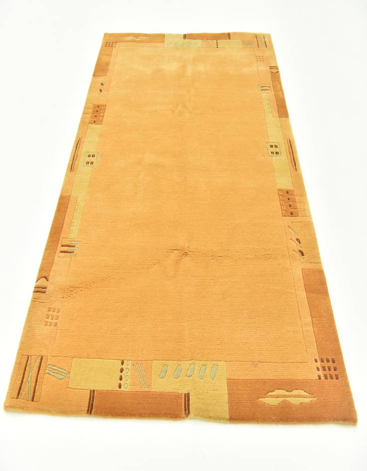 Detail image of  4' 9 x 6' 6  Hand Knotted Nepal Wool Rug