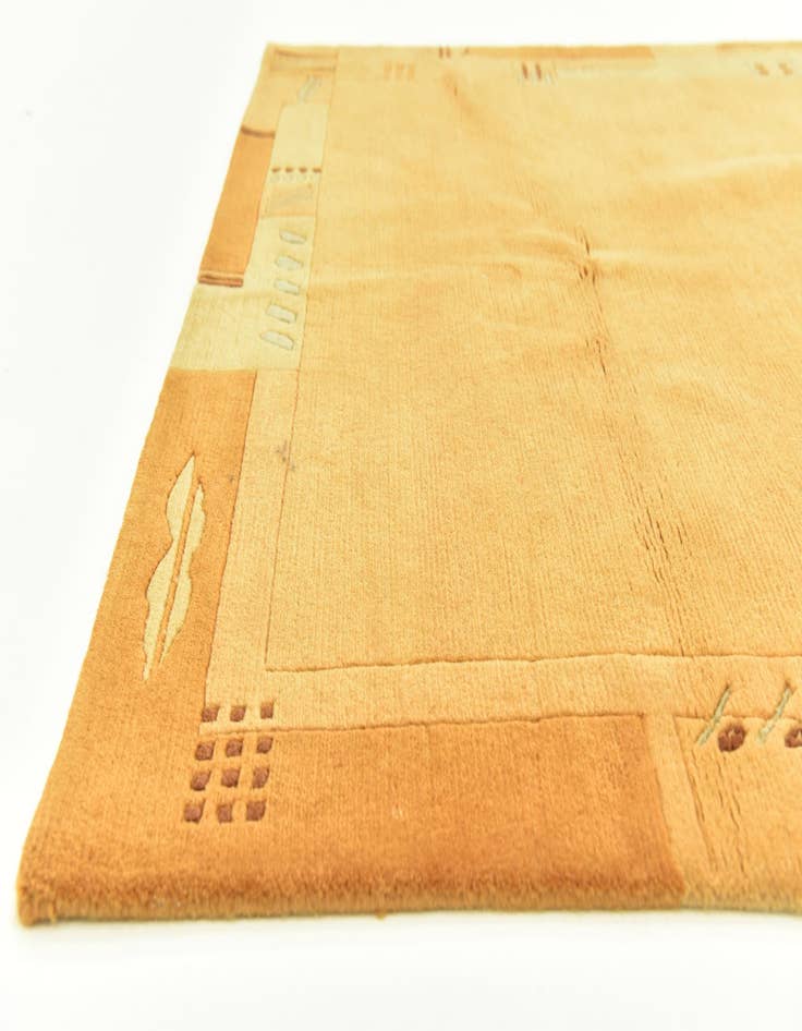 Detail image of  4' 9 x 6' 6  Hand Knotted Nepal Wool Rug