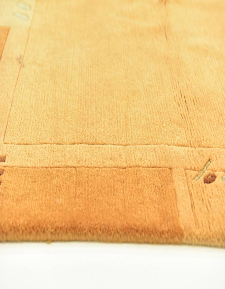 Detail image of  4' 9 x 6' 6  Hand Knotted Nepal Wool Rug