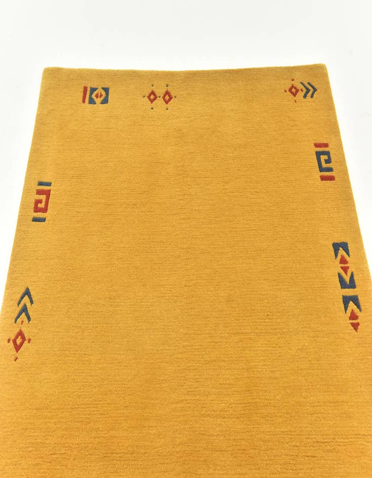 Detail image of  4' x 5' 8  Hand Knotted Nepal Wool Rug